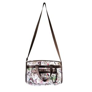 LeSportsac Teddy Bear Print Crossbody Bag Womens Small Multicolor Nylon